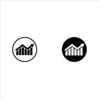 Set of growth graph icons. Business chart. Financial rise up. Increase profit. vector