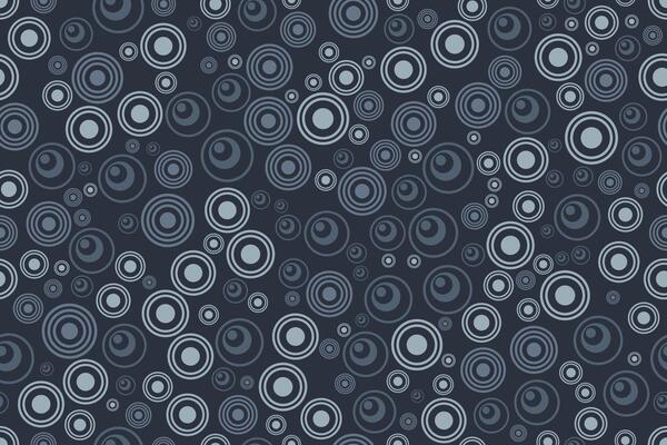 Repeating rings tracery seamless patterns featuring bold outlined circles in contrasting neutral shades