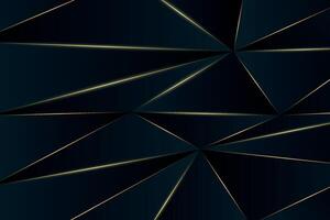 Sophisticated polygonal composition featuring sleek edges and glowing luxury gold lines vector