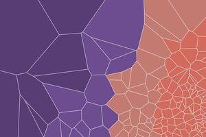 Colorful background with abstract Voronoi cell shapes and geometric gradients vector