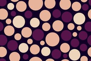 Repeating colorful circles seamless pattern with vibrant artful dots arranged in a dynamic and colorful abstract layout vector