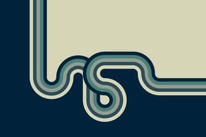 Artistic retro background featuring interwoven striped lines in muted tones vector