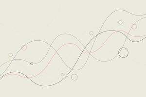 Artistic amorphous geometric backgrounds with looping paths and abstract circle accents vector