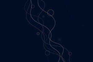 Minimalist amorphous geometric background with gold-toned dots and wavy outlines vector