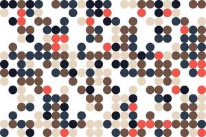 Cheerful abstract mosaic pattern featuring playful colors and round forms vector