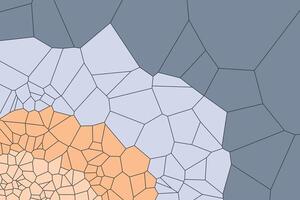 Colorful voronoi background featuring abstract polygonal shapes in a soft gradient layout vector