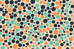 Modern colorful circles seamless pattern using soft geometric shapes in a vibrant palette for abstract design projects vector