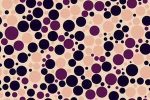 Graphic colorful circles seamless pattern in a blend of creamy tones designed with abstract rounded forms vector