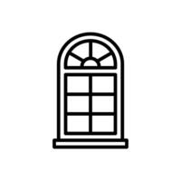 Arched Window Icon vector