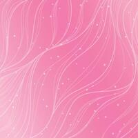 Pink abstract background with flowing lines and sparkling stars pastel gradient vector