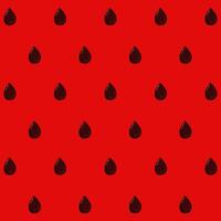 Watermelon inside seeds red background, simple summer print. Slice of fruit, sweet dessert retro design. Juicy summer tropical vector