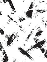 Black and White Abstract Brush Strokes Seamless Pattern Texture vector