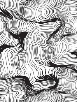 resumen negro y blanco textura arremolinándose líneas antecedentes para diseño proyectos vector