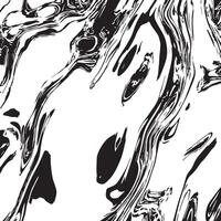 Monochromatic Swirling Abstract Art Black and White Marble Texture vector