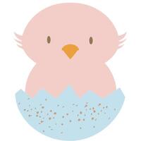 hatchling emerging from egg vector