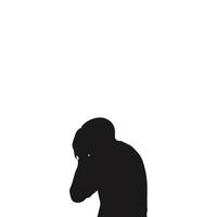 a silhouette of a man vector
