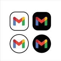 Gmail logo icon message communication app vector