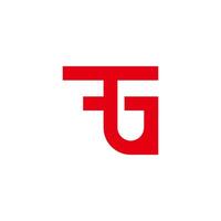 letter tg simple motion logo vector