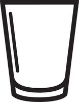 Simple Line Drawing of an Empty Glass, Representing Thirst and Cleanliness, Minimalist Style Illustration - Professional digital artwork with vibrant colors and detailed composition vector