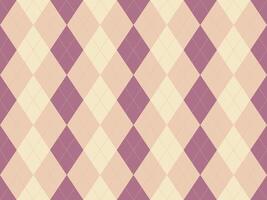 Elegant argyle pattern in soft pastel hues. Perfect for backgrounds, textiles, and branding. Classic yet modern design conveys sophistication and subtle luxury. vector