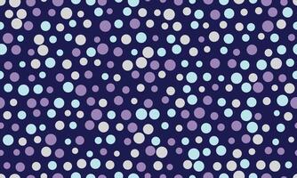 Abstract seamless pattern of pastel circles on a dark blue background. Perfect for textile prints, website backgrounds, or playful branding. Evokes feelings of joy, celebration, and gentle energy. vector
