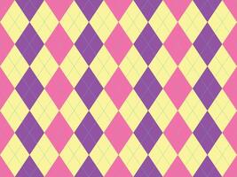 Vibrant pastel argyle pattern. Perfect for playful backgrounds, textile designs, or cheerful branding. This cheerful geometric design evokes feelings of fun and optimism. vector