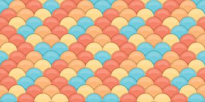 Vibrant pastel scale pattern background. Perfect for websites, social media, branding, or textile design. This seamless texture evokes feelings of summer, tranquility, and playful elegance. vector