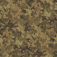 Abstract digital camouflage pattern. Earthy tones create a seamless texture ideal for backgrounds, textiles, or militarythemed designs. vector