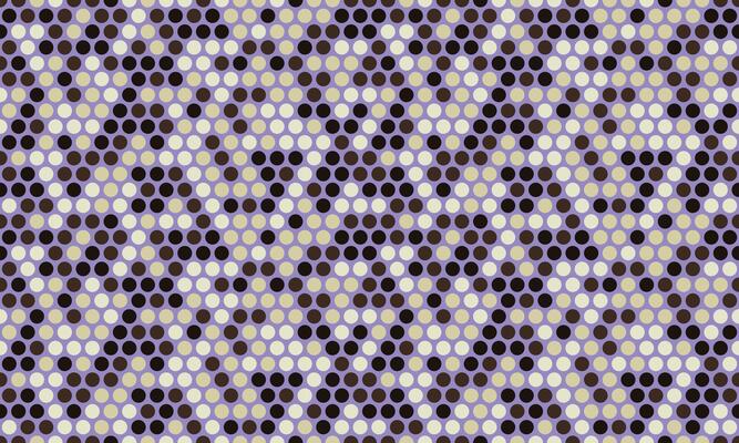 Abstract geometric pattern of subtly shifting circles in shades of purple, beige, and brown.
