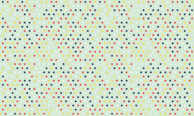 Abstract pastel green background with a repeating geometric pattern of colorful dots. Perfect for website banners, social media posts, or textile design.