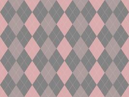Elegant argyle pattern in soft pink and grey hues. Perfect for backgrounds, textiles, stationery, or website design. Subtle and sophisticated, this seamless design offers a touch of classic style. vector