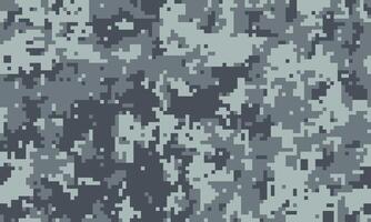 Abstract digital camouflage pattern in shades of grey and blue. Perfect for backgrounds, textures, or militarythemed designs. Versatile image conveying concealment, strategy, or modern technology. vector