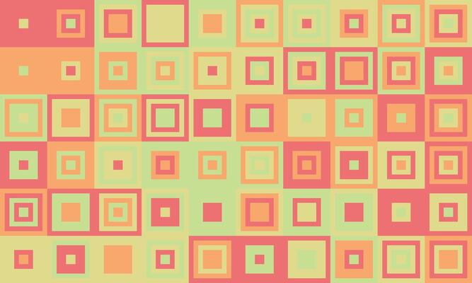 Abstract pastel square pattern background. Perfect for website banners, social media, or print designs needing a modern, geometric, and subtly playful feel. Evokes feelings of calm and order.