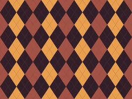 Elegant argyle pattern in autumnal hues. Perfect for fallthemed designs, textile prints, or website backgrounds. The rich colors and classic design evoke a sense of sophistication and tradition. vector