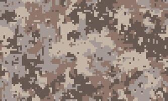 Abstract digital camouflage pattern in muted earth tones. Perfect for backgrounds, textures, or militarytactical themed designs. Subtle pixelated effect adds modern feel. vector
