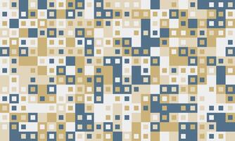 Abstract geometric pattern. Neutral color palette of beige, cream, and blue squares creates a modern, minimalist design. vector