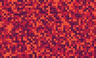 Abstract red and orange pixel mosaic pattern. Dynamic, energetic design ideal for tech backgrounds, website banners, or modern branding. vector