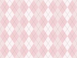 Elegant pink and white argyle pattern. Perfect for backgrounds, textiles, or feminine branding. Subtle texture and classic design. Versatile and stylish. vector