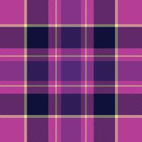 Vibrant purple and navy plaid pattern. Perfect for textile design, fashion, or website backgrounds. This bold, geometric design evokes feelings of energy and style. vector