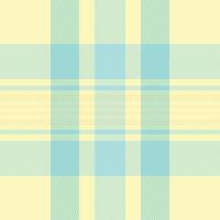 Soft pastel plaid pattern in yellow and aqua. Perfect for textile design, fashion, websites, backgrounds, and stationery. Evokes feelings of calmness, spring, and gentle sophistication. vector