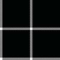 Invite plaid check tartan, graphical seamless pattern. Modern fabric textile background texture in black and white colors. vector