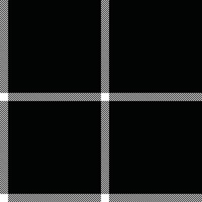 Invite plaid check tartan, graphical seamless pattern. Modern fabric textile background texture in black and white colors.