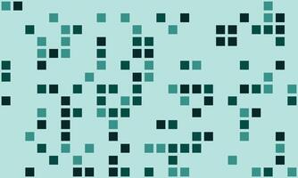 Abstract teal and dark teal square pixel pattern. Modern geometric design ideal for tech, website backgrounds, presentations, or digital art projects. vector