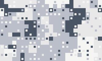 Abstract pixel art background. Grey and white geometric shapes create a modern, digital texture. Perfect for website banners, tech presentations, or modern design projects. vector