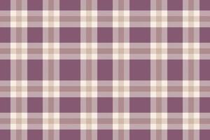 A plaid fabric background with purple and white checkered pattern vector