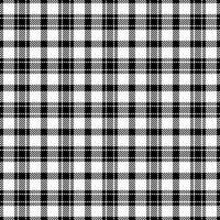 Page textile check, teenager fabric plaid texture. King tartan seamless background pattern in black and white colors. vector