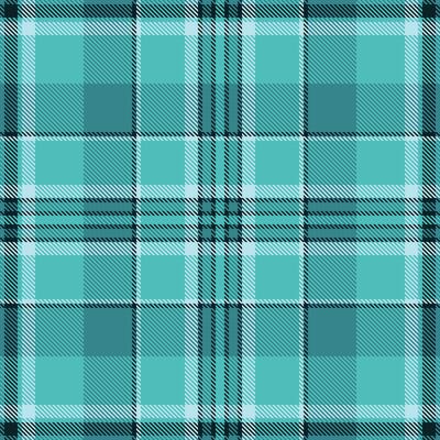 Seamless teal and white plaid pattern. Perfect for textile design, backgrounds, website banners, and fashion projects. This versatile image evokes feelings of calmness and sophistication.