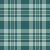 Sophisticated teal and mint green plaid pattern. Perfect for textile design, apparel, wrapping paper, or website backgrounds. Evokes a feeling of calm and understated elegance. vector