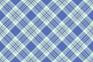 Elegant diagonal plaid pattern in soft blue, mint green, and white. Perfect for textile design, backgrounds, or website decoration. The subtle color palette evokes a sense of calm and sophistication. vector