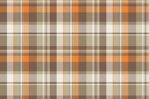 Fibre plaid seamless, nyc texture check tartan. Hounds tooth fabric pattern textile background in orange and pastel colors. vector
